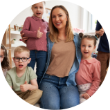 group of people smiling