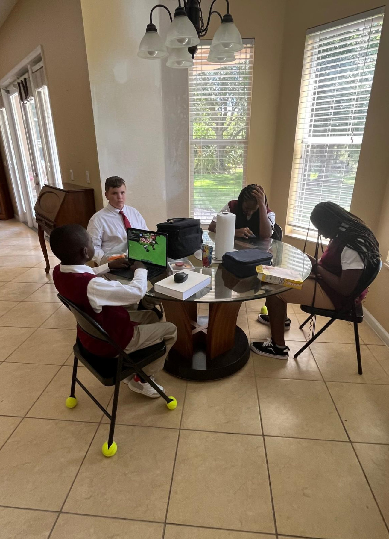 group of people sitting